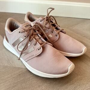 Adidas Womens Cloudfoam QT Racer DB1748 Pink Running Shoes Sneakers 10